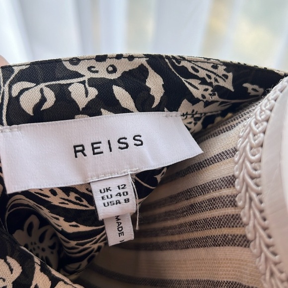 Reiss Dress size 8 Micah floral midi dress - Picture 8 of 8